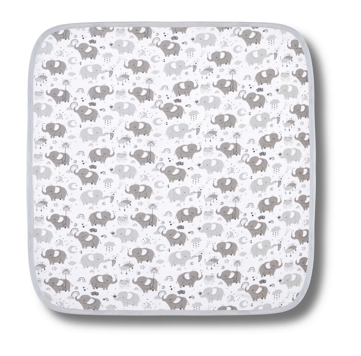Babydecke Lina - Weiß/Grau, MODERN, Textil (90/90cm) - Luca Bessoni
