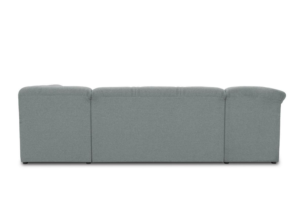 Wohnlandschaft Sarafina Grau U-Form: 146x295x180 Cm - Schwarz/Grau, KONVENTIONELL, Textil (146/295/180cm) - MID.YOU