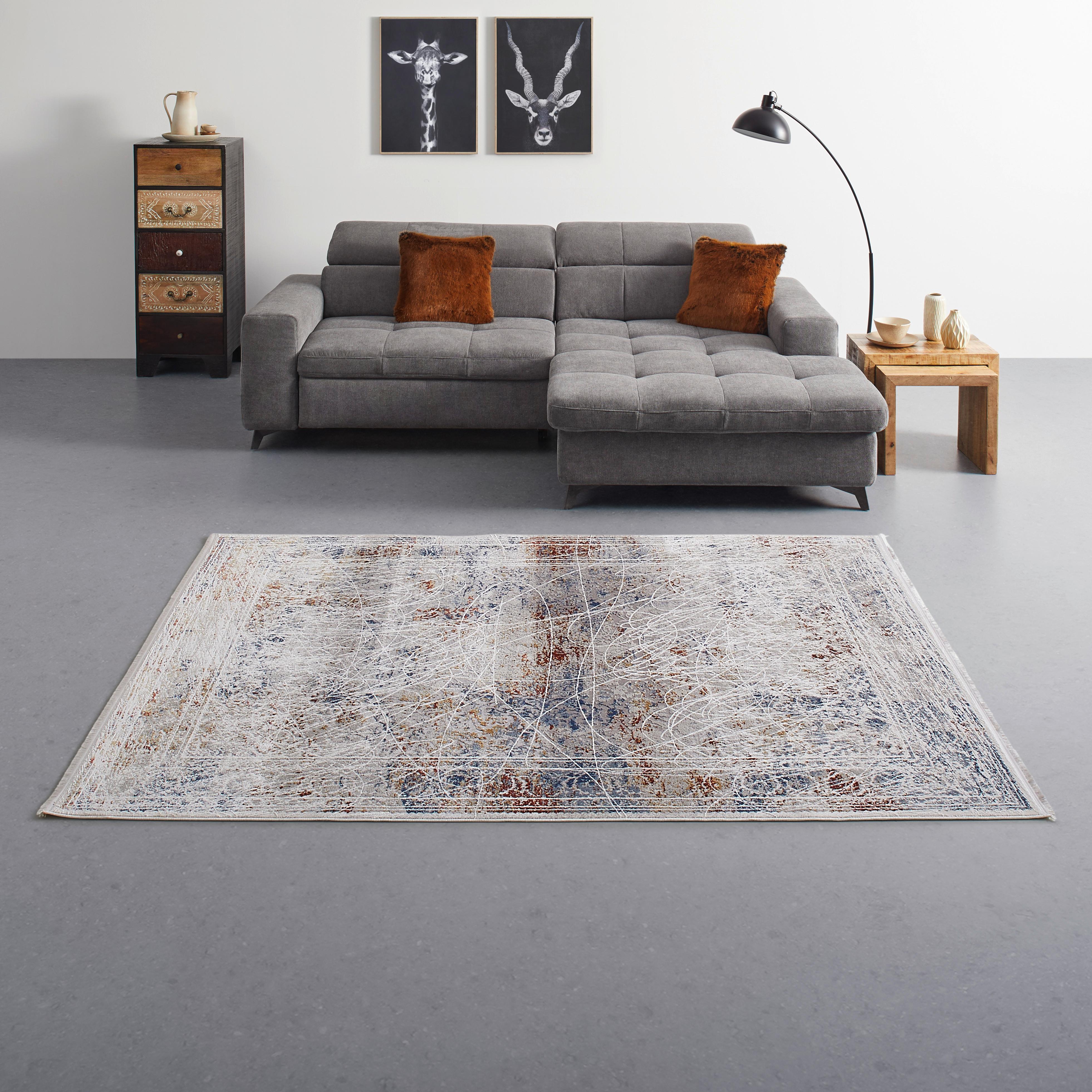 TKANÝ KOBEREC FLORENZ 3 - šedá, Moderní, textil (200cm) - Premium Living