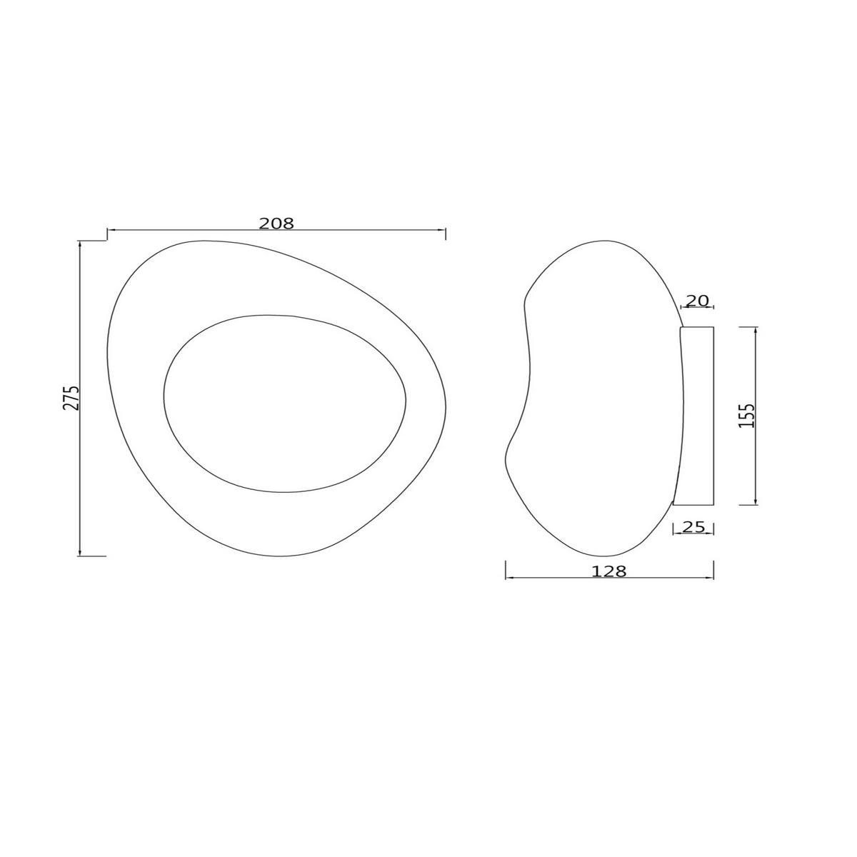 Wandleuchte Mabell - Goldfarben/Schwarz, Basics, Glas/Metall (12,8/20,8/27,5cm) - MAYTONI