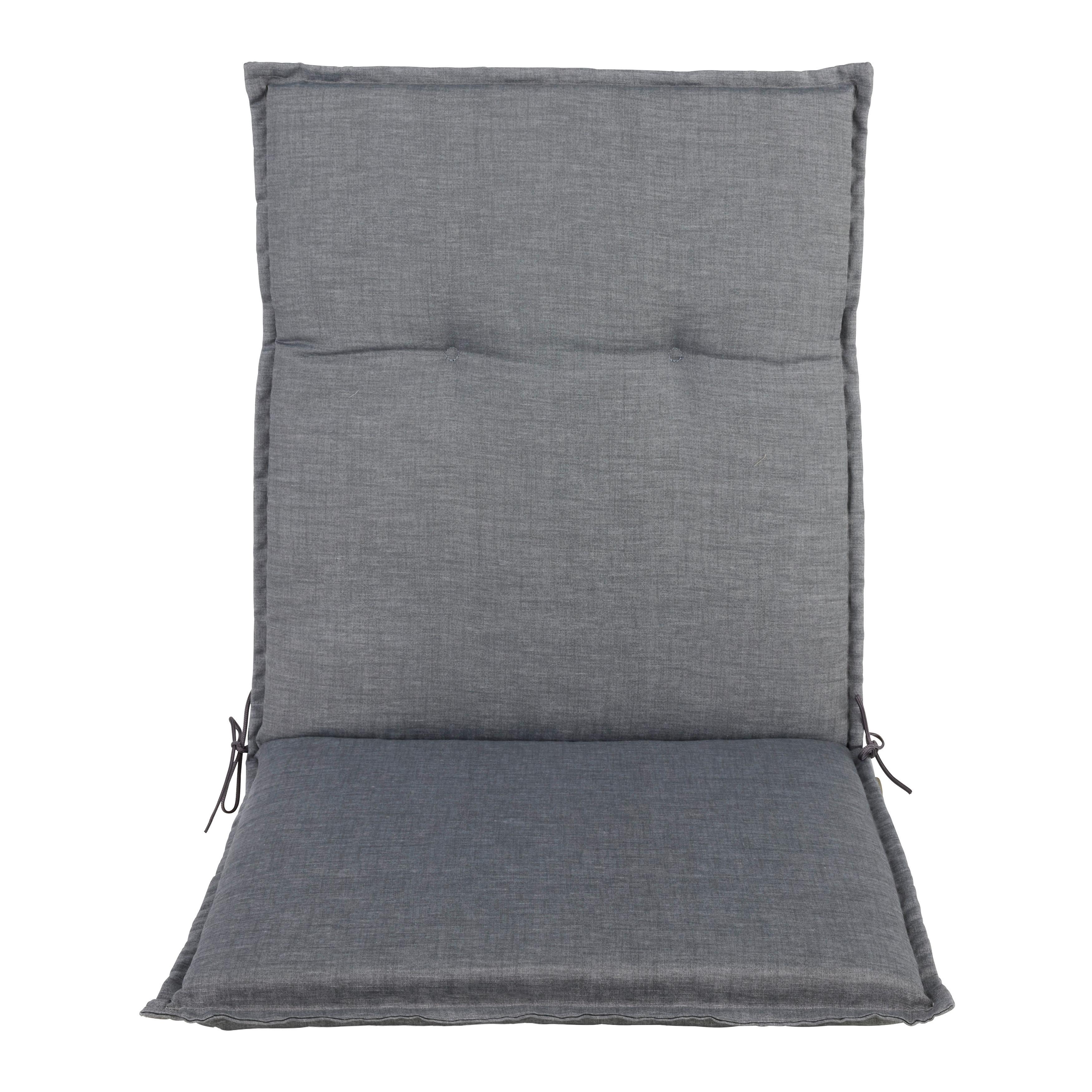 PODUŠKA NA KRESLO GENF 1 - sivá, Basics, textil (100/48/5cm) - Mömax