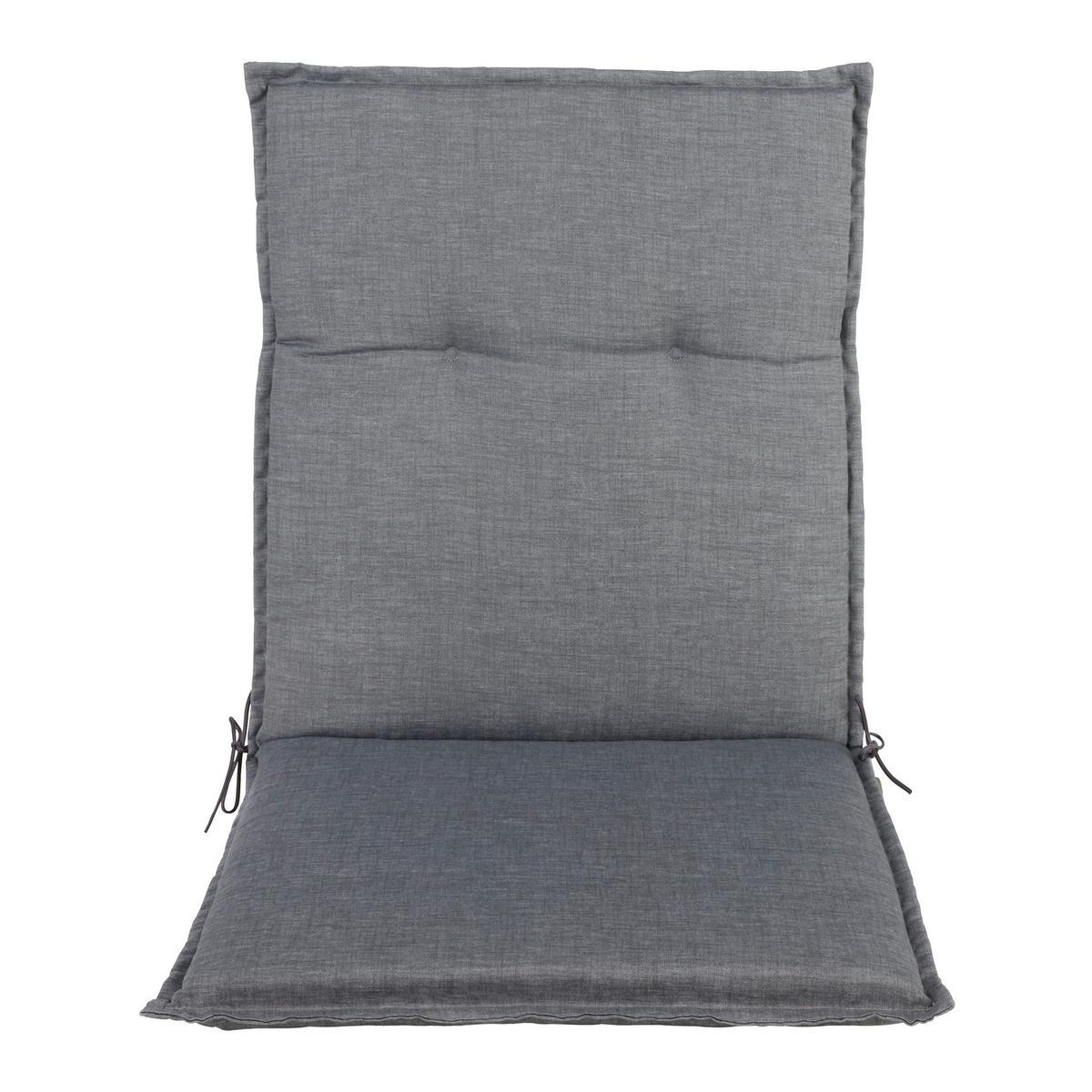 PODLOŽKA NA ŽIDLI GENF 1 - šedá, Basics, textil (100/48/5cm) - Mömax