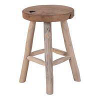 Hocker Badia Teakfarben, B/H/T: 30x45x30cm - Teakfarben, Basics, Holz (30/45/30cm)
