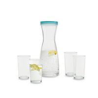 Pohárkészlet Viktoria - áttetsző/kék, Modern, műanyag/Üveg - Luca Bessoni