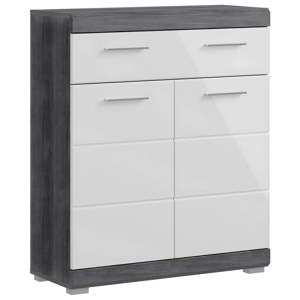 Badezimmer Unterschrank Scout BxH 74x88 cm Anthrazit/Grau