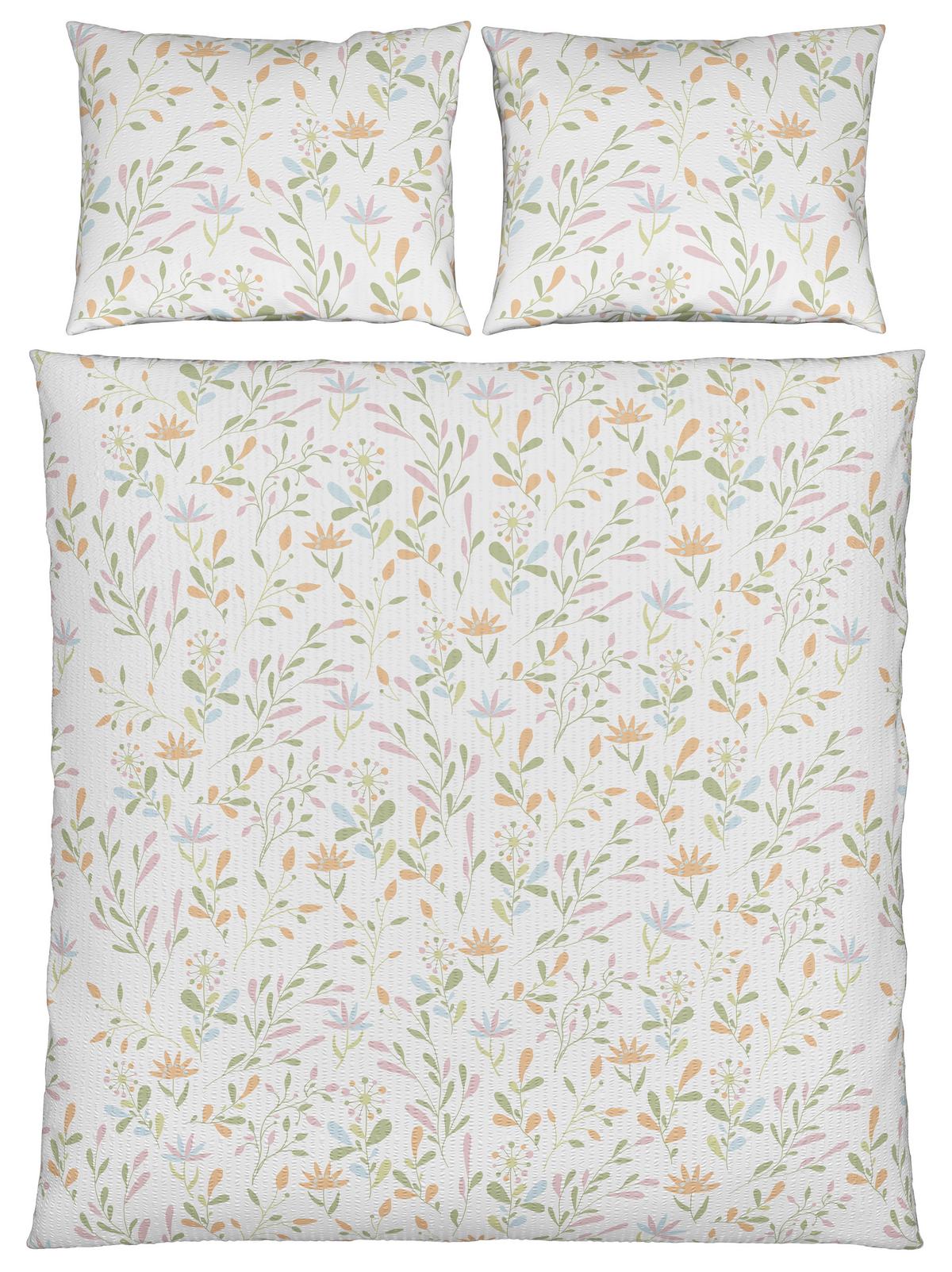Povlečení Marina XXL, 2x70/90 200/220cm - bílá, Konvenční, textil (200/220cm) - Mömax