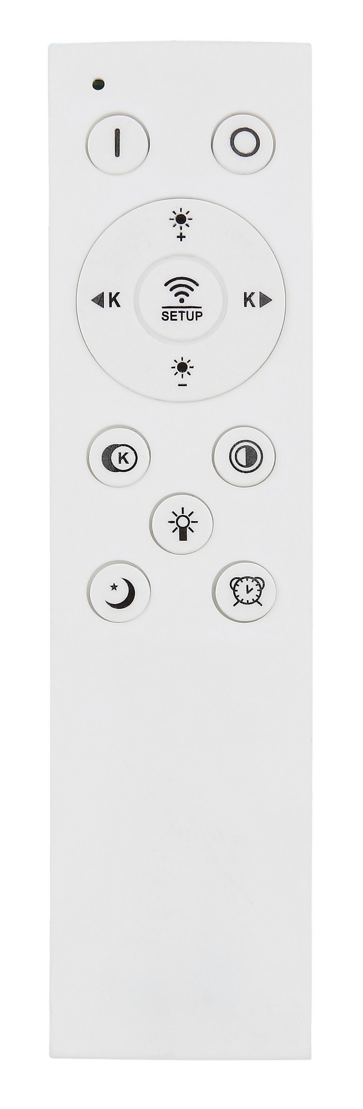 Led-deckenleuchte Eila Weiß Champagner D: 48 Cm - Champagner/Weiß, Design, Kunststoff/Metall (48/7,5cm) - Globo