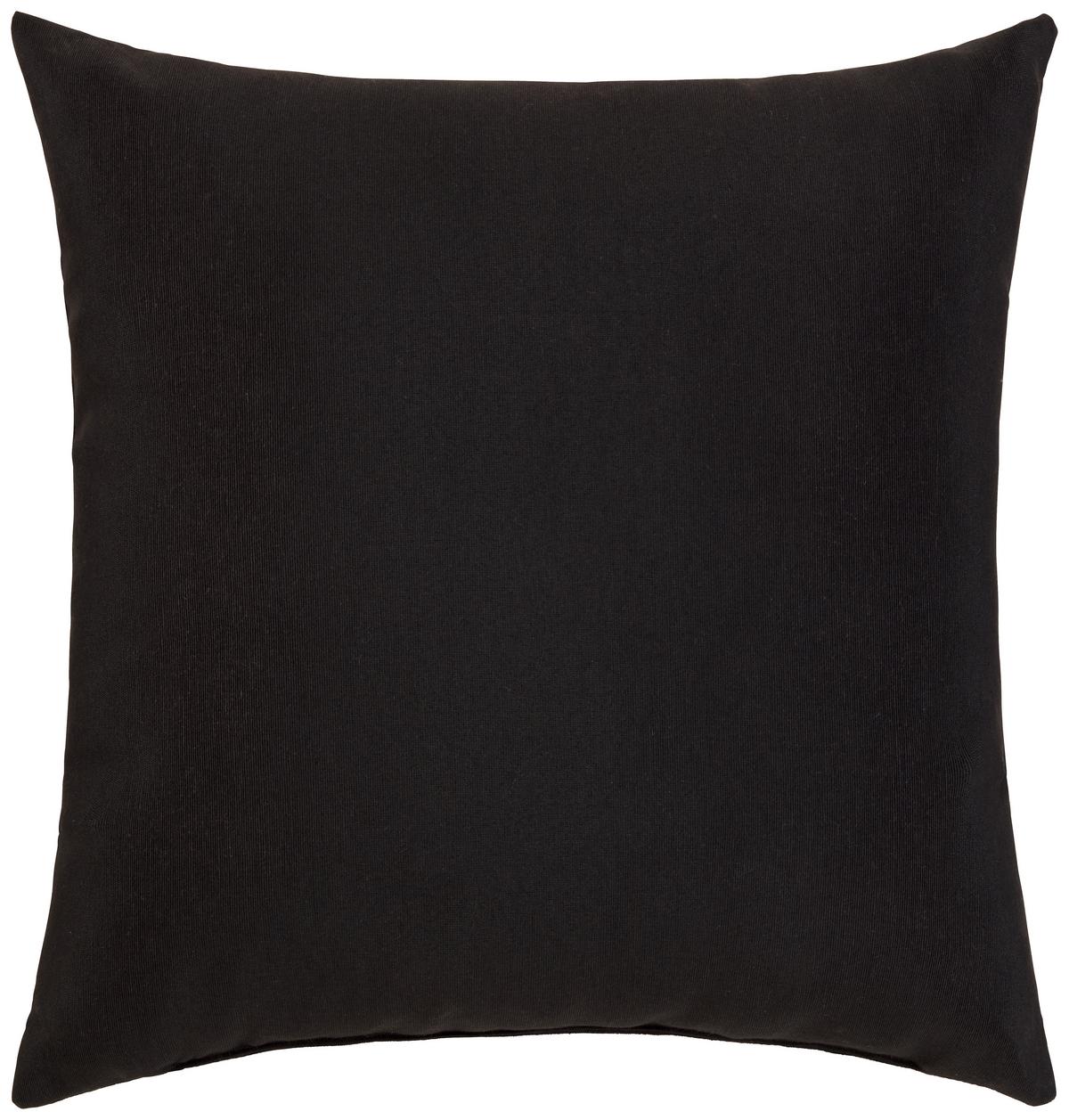 DEKORAČNÝ VANKÚŠ Littlemex, 38/38cm, čierna - čierna, Konventionell, textil (38/38cm) - Modern Living