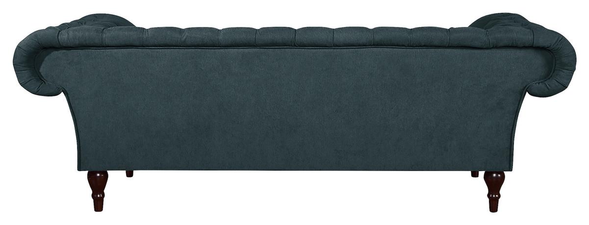 3-Sitzer-Sofa Preston Dunkelgrau B: 232 cm - Dunkelgrau/Braun, Design, Textil (232/79/97cm) - Livetastic