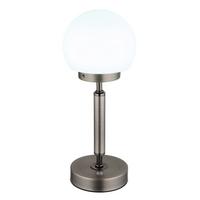 LED-Tischleuchte 21033a - Anthrazit/Opal, Basics, Glas/Kunststoff (11,5/28,5cm) - Globo