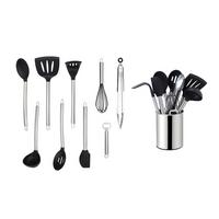 SADA KUCHYŇSKÉHO NÁČINÍ EW-KS-1003 - černá/barvy stříbra, Basics, plast (13cm) - Echtwerk