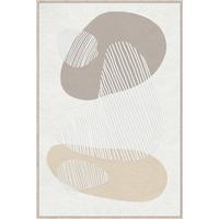 Obraz na plátne Denise, 60/90cm - hnedá/prírodná farba, kompozitné drevo/textil (60/90cm) - Premium Living