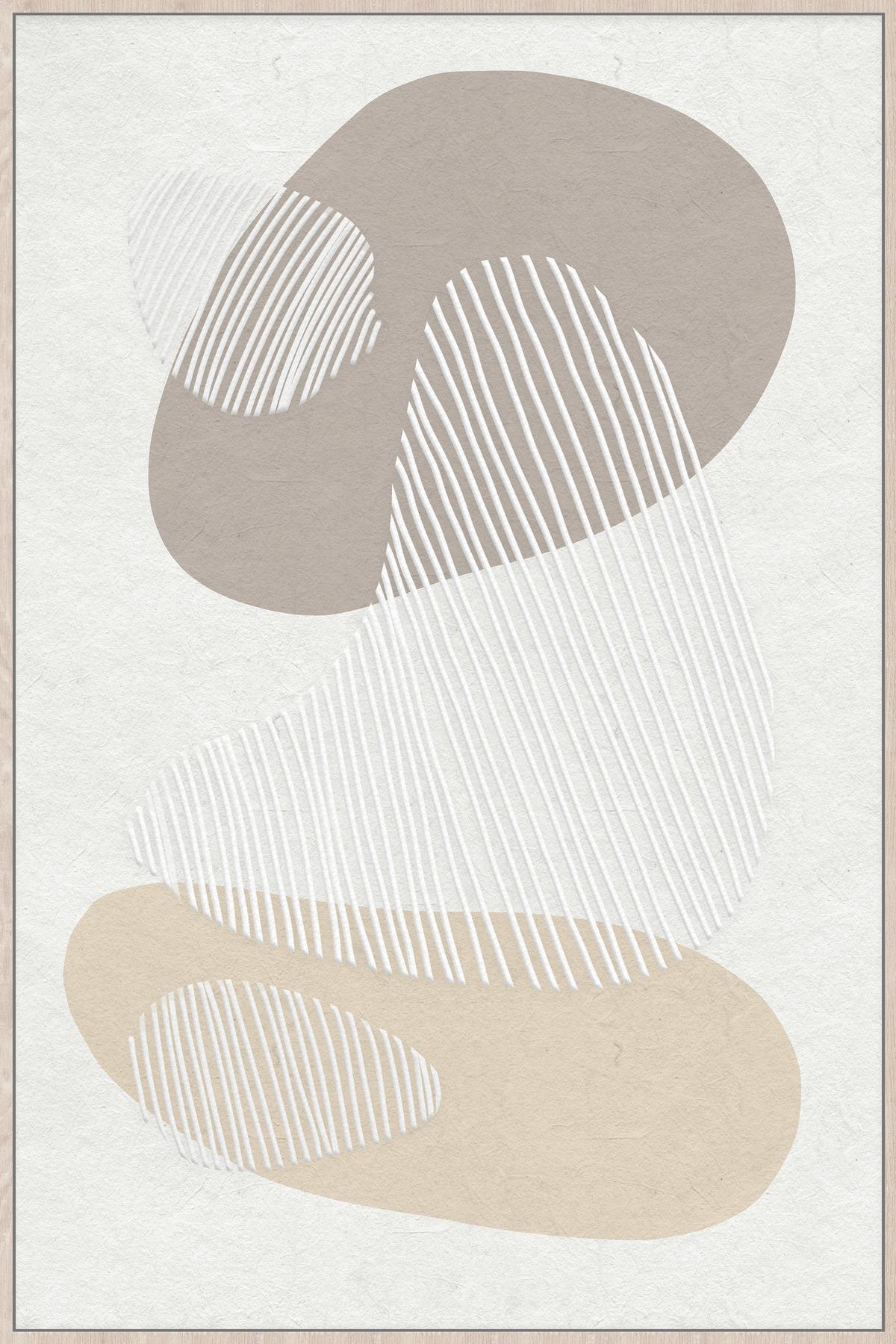 Obraz na plátne Denise, 60/90cm - hnedá/prírodná farba, kompozitné drevo/textil (60/90cm) - Premium Living