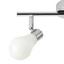 Bodové Svítidlo Bahar - bílá/barvy stříbra, Romantický / Rustikální, kov/umělá hmota (29cm) - Modern Living Bodové Svítidlo Bahar - bílá/barvy stříbra, Romantický / Rustikální, kov/umělá hmota (29cm) - Modern Living