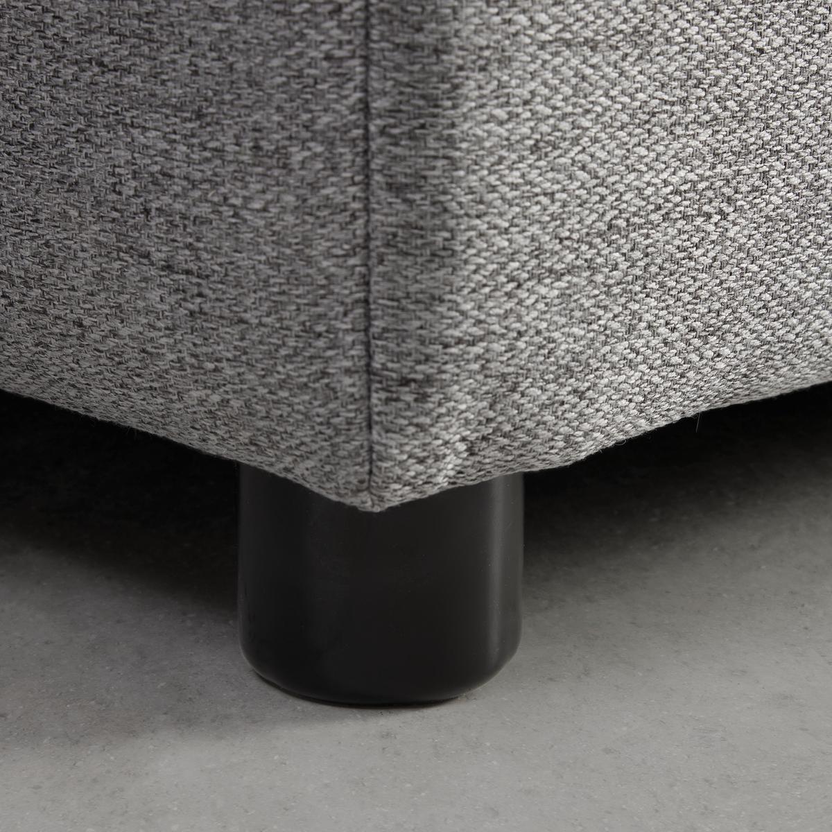 Postel boxspring s toperem, 140x200 cm, šedá - šedá/černá, Moderní, dřevo/textil (140/200cm) - Bessagi Home
