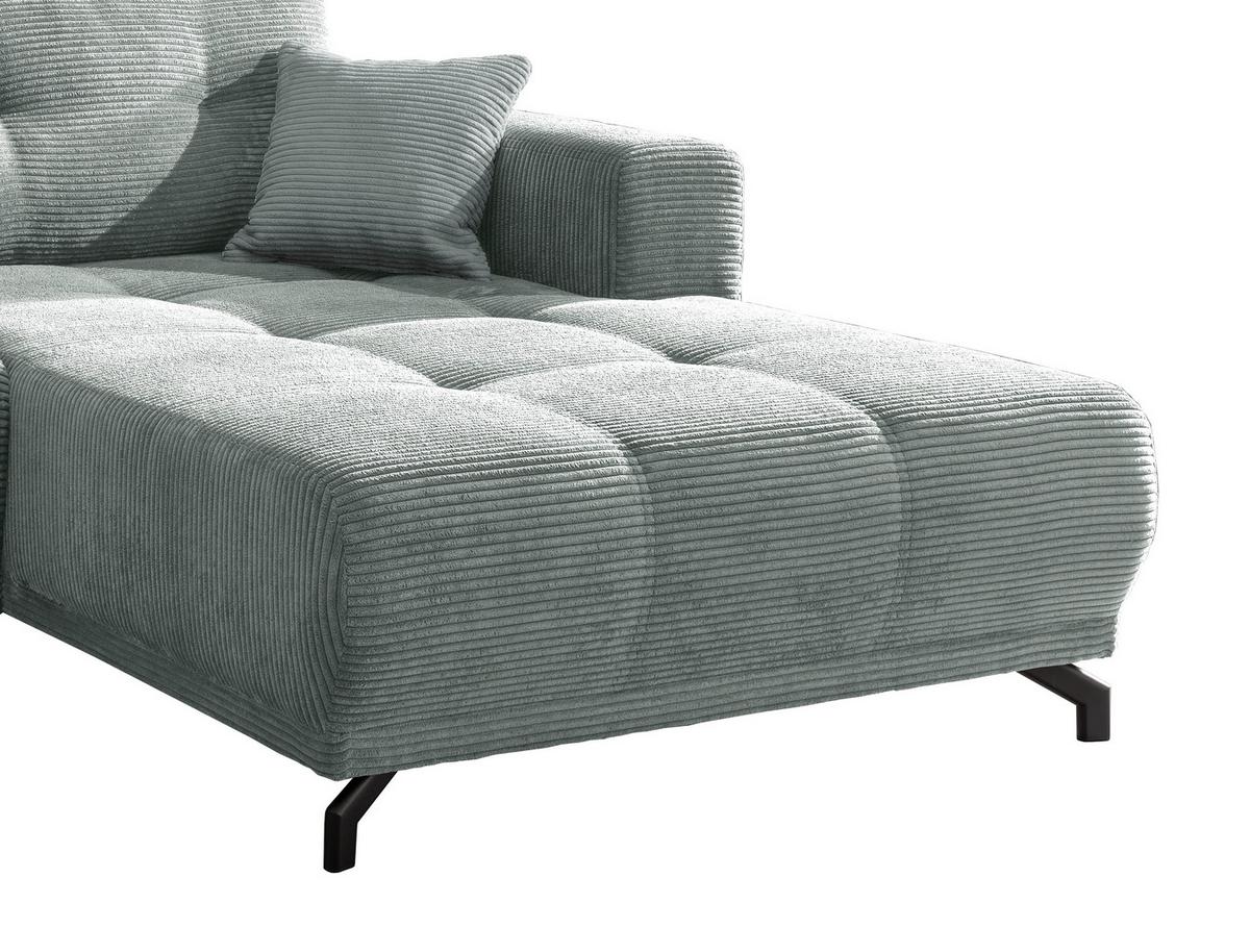 Ecksofa Restato Hellblau S: 246/177 cm - Schwarz/Hellblau, MODERN, Holz/Textil (246/177cm) - MID.YOU