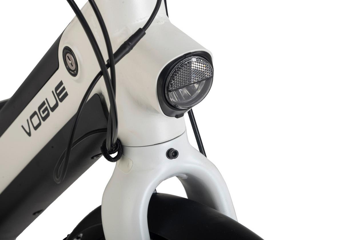 Elektrofahrrad Vogue Weiss - Weiß, Basics, Metall (180/70/100cm)