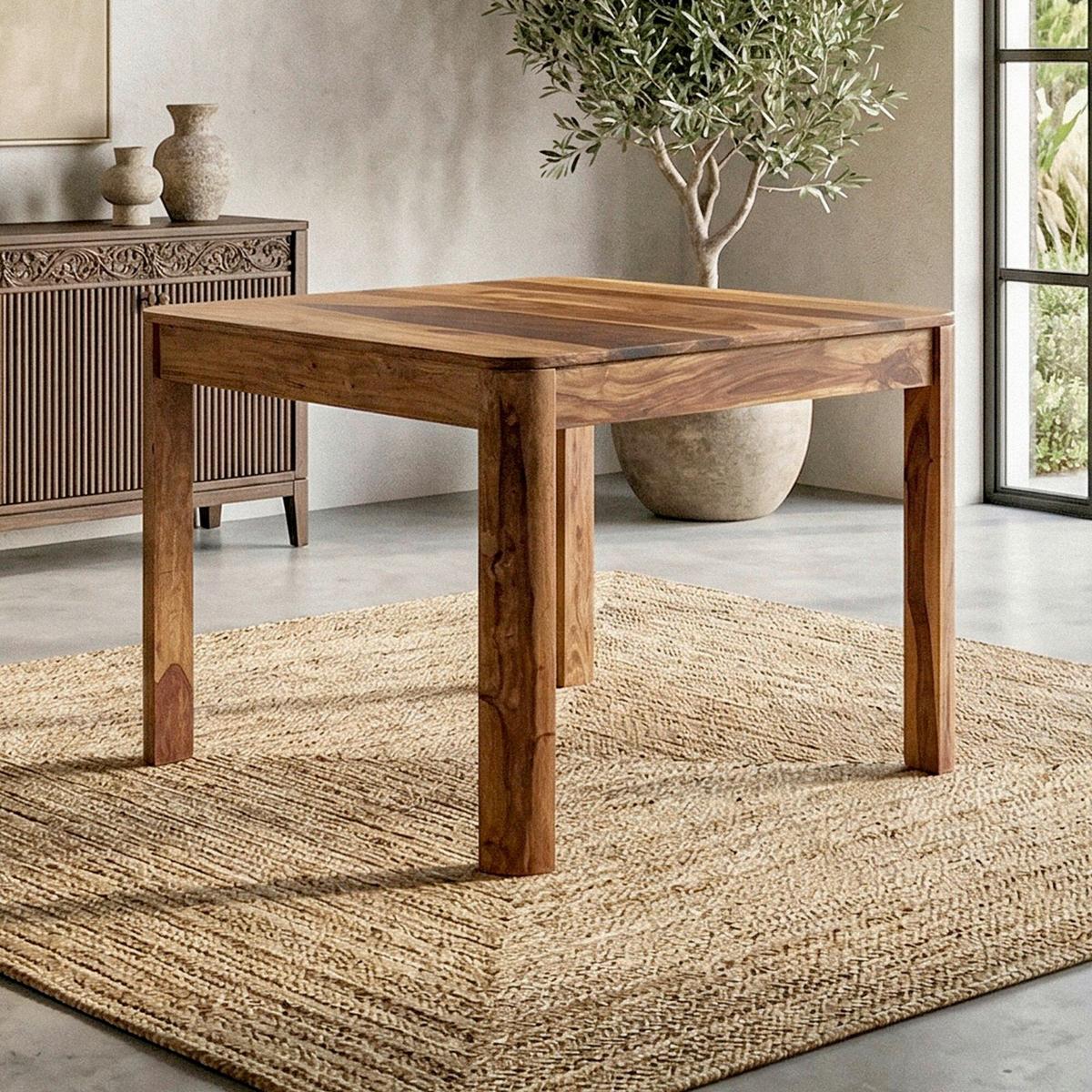 ESSTISCH Sheeshamfarben L: 80cm - Sheeshamfarben, Design, Holz (80/76/80cm) - Livetastic
