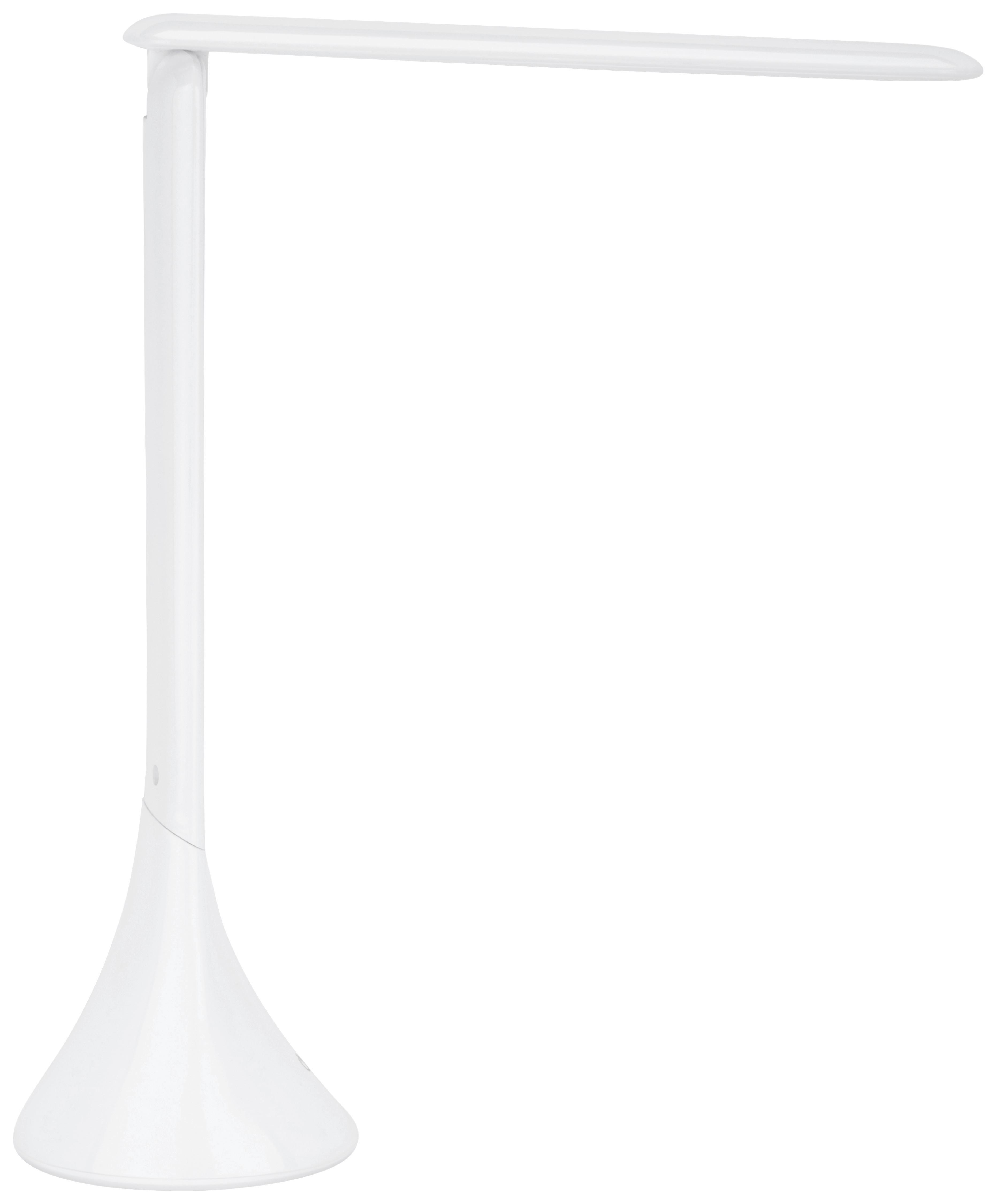 LED lampa na písací stôl Uff biela, max. 3 Watt - biela, Modern, plast (7,8/7,8/24,8cm) - Mömax