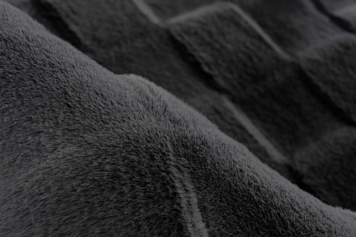 Flachwebteppich Graphit, Bxl: Ca. 200x290 Cm - Graphitfarben, Basics, Textil (200/290cm) - Kayoom