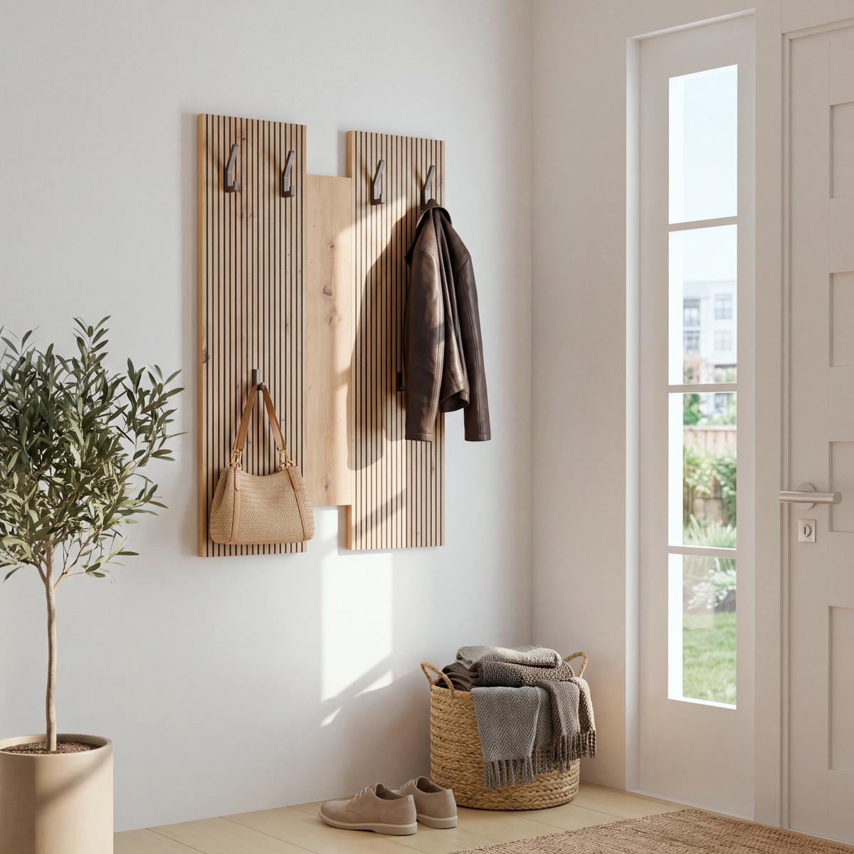 Garderobenpaneel Touch Eiche Artisan B: 69cm - Eiche Artisan, MODERN, Holzwerkstoff (69/99/1,8cm)