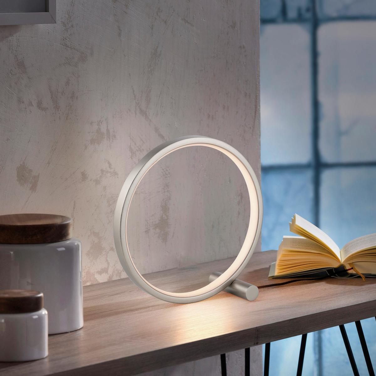 LED-Tischleuchte 15395-21 Mini Ritus - Silberfarben, MODERN, Kunststoff/Metall (25,5/10/25,5cm)