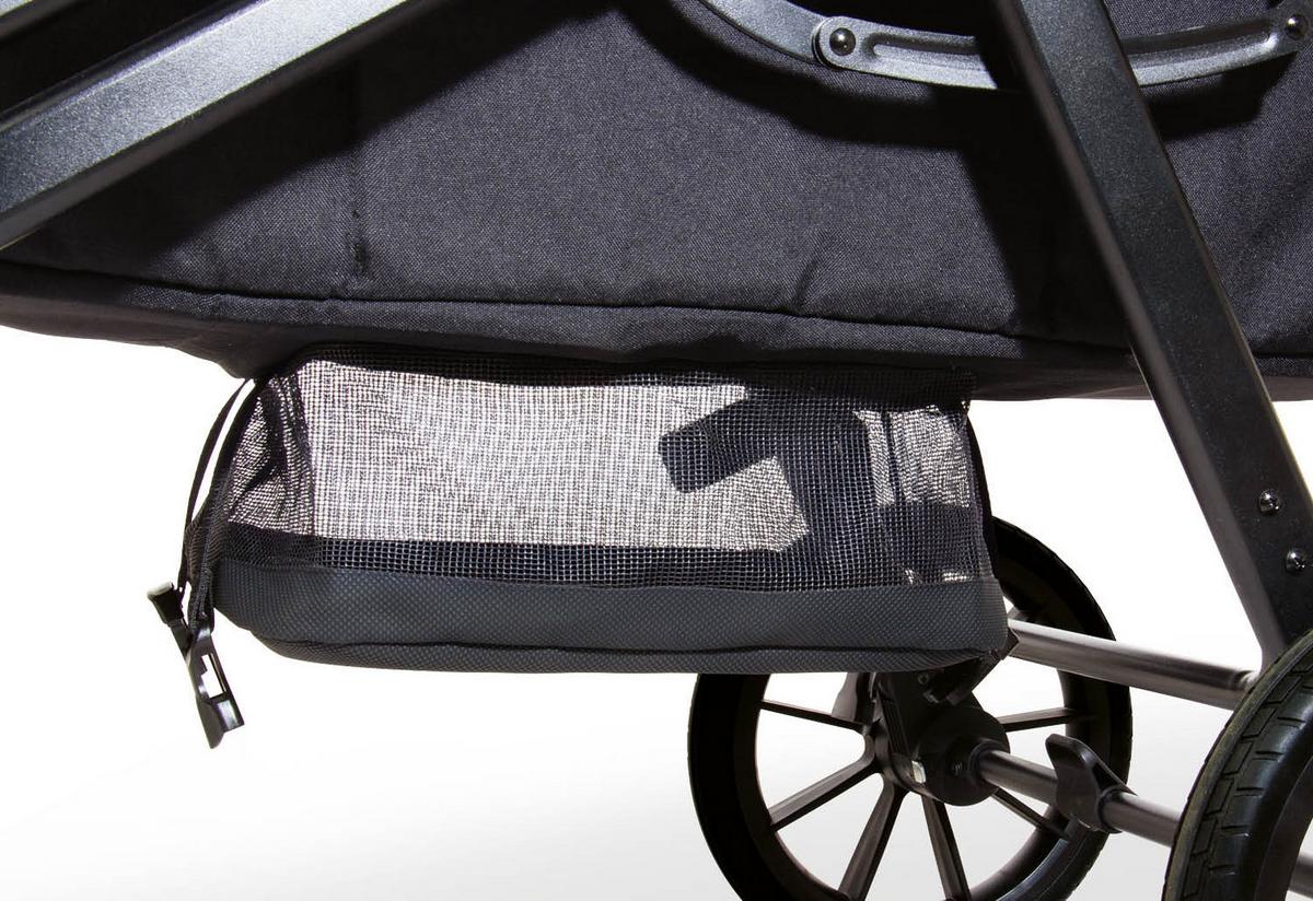 Bollerwagen 2 in 1 Kinder- und Bollerwagen - Schwarz, Basics, Kunststoff/Textil (120/65/105cm) - Pinolino