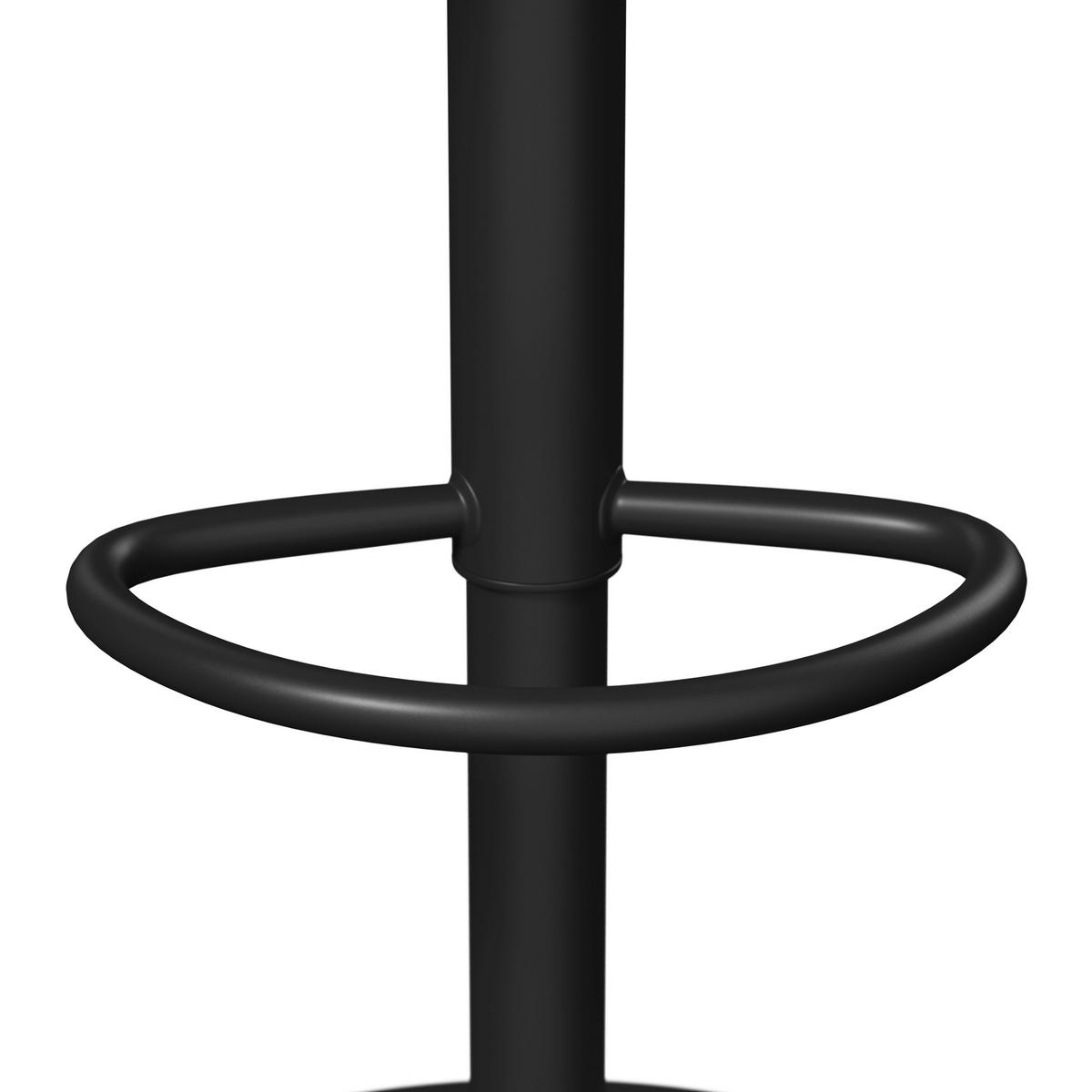 Barová stolička Caja, čierna - čierna, Modern, kov/drevo (47/87-107/49cm) - Bessagi Home