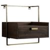 Nachttisch Dunkelbraun B: 44 Cm - Dunkelbraun, Design, Holz (44/45/35cm) - MID.YOU