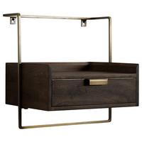 Nachttisch Dunkelbraun B: 44 Cm - Dunkelbraun, Design, Holz (44/45/35cm) - MID.YOU