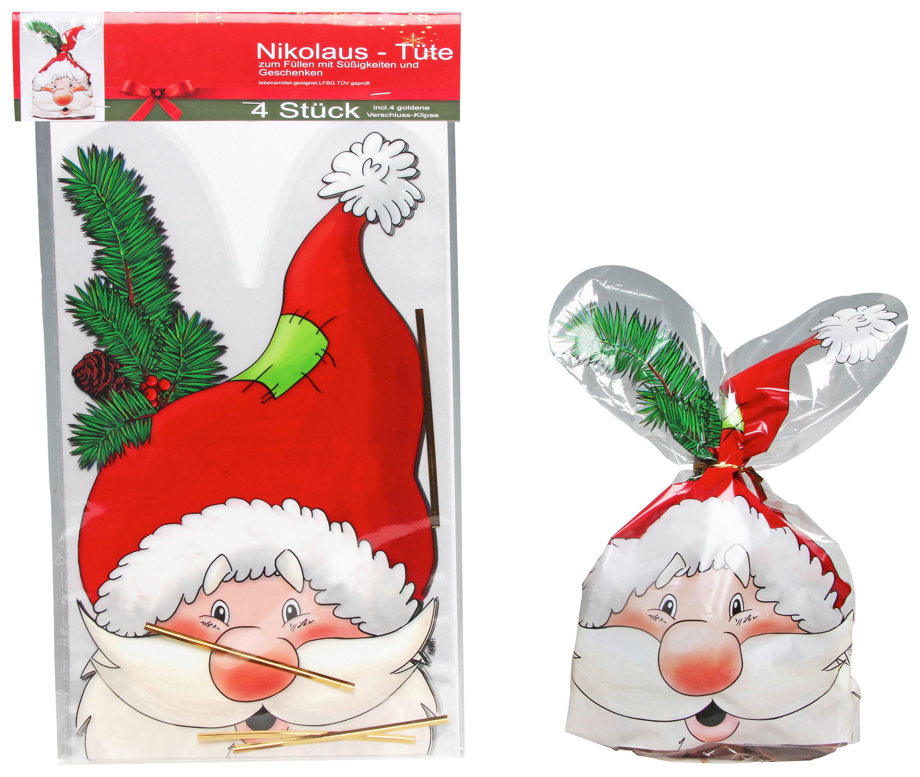 Folienbeutel X-mas Klar/bunt Weihnachtsmotive 18x30 Cm - Basics (18/30cm)