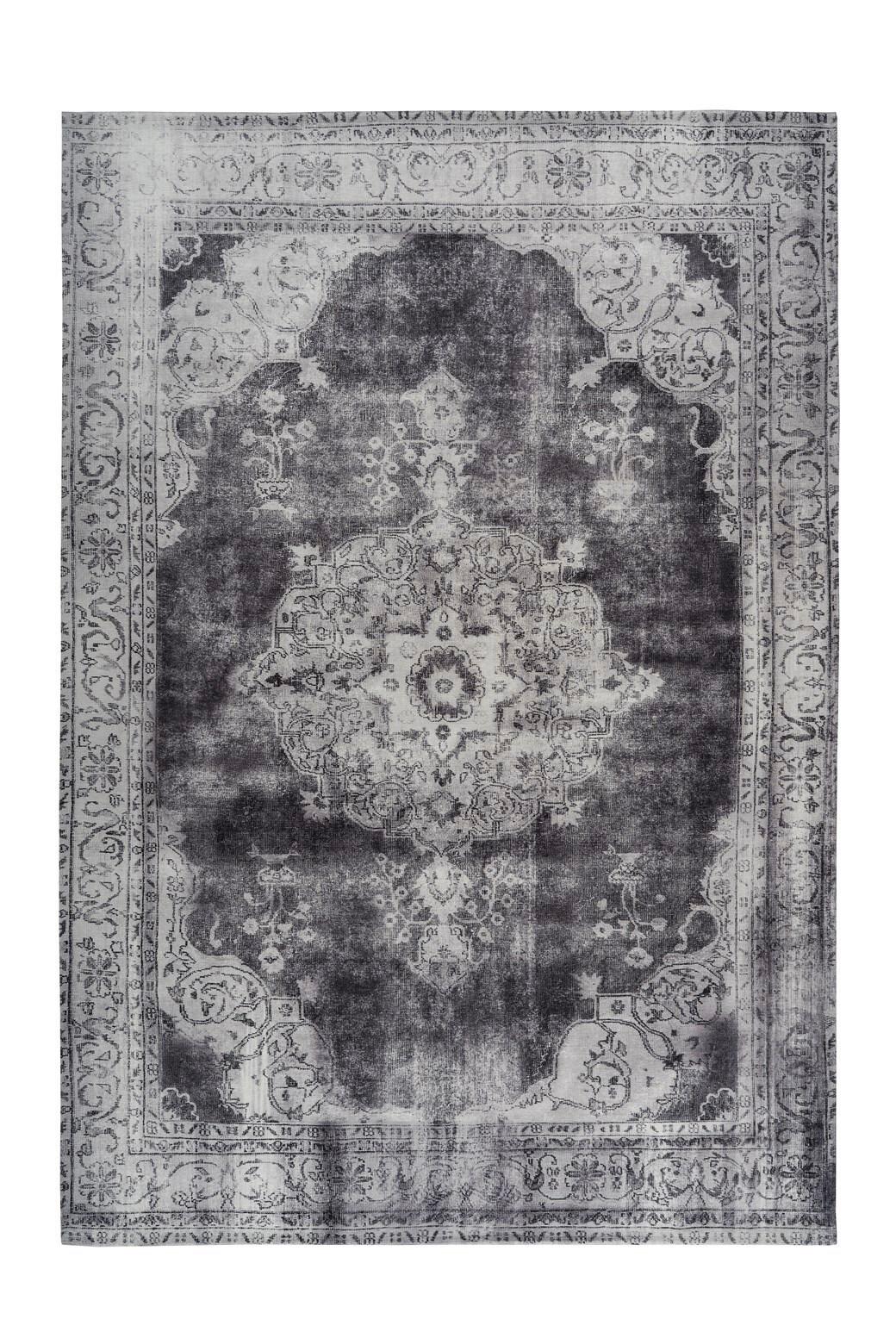 Flachwebeteppich Vintage 8400 Hellgrau, 140x200 Cm