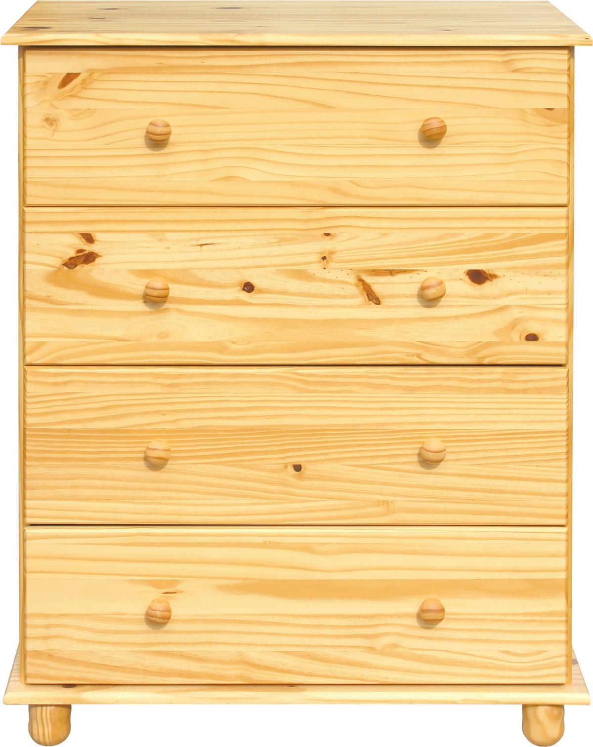Kommode Naturfarben B: 80cm - Naturfarben, Natur, Holz (80/102/43cm) - Livetastic