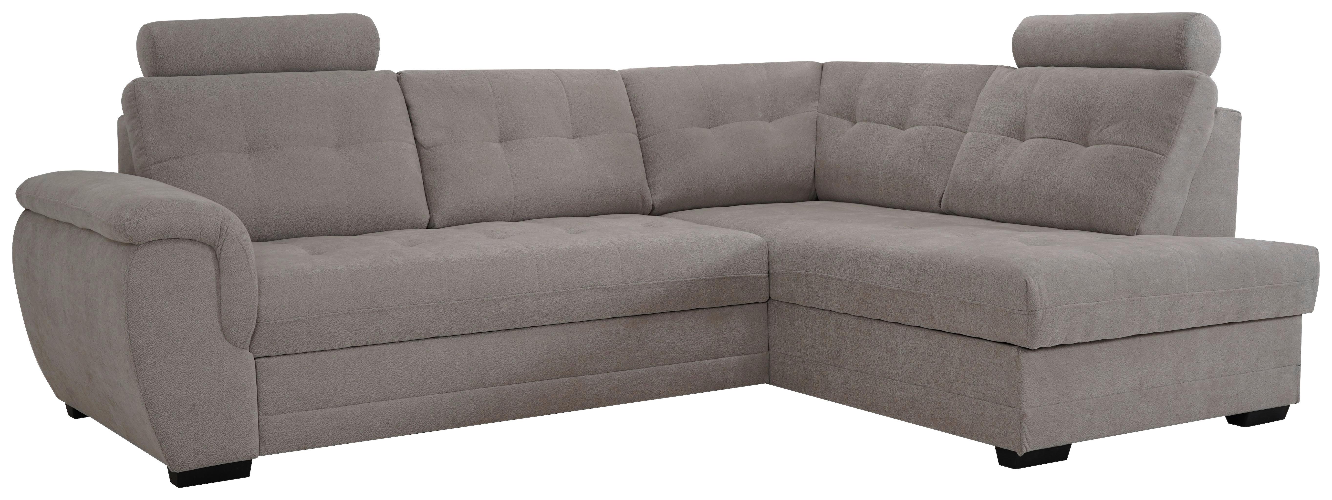 Rohová sedačka FALCO, pravá, béžová žinylka,2x opěrka hlavy - černá/béžová, Konvenční, dřevo/kompozitní dřevo (251/183cm) - Ondega