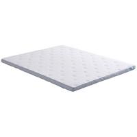 Topper Yatas 180x200 cm Komfortschaumkern - Weiß/Grau, Basics, Textil (180/200cm) - Yatas