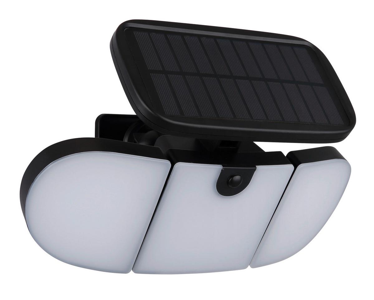 Solarleuchte 36498 - Opal/Schwarz, Basics, Kunststoff (27,9/14,8/15,3cm) - Globo