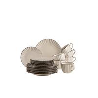 Kaffeeservice Osita 6 Personen Geschirr Set - Hellbraun, Basics, Keramik - Mäser