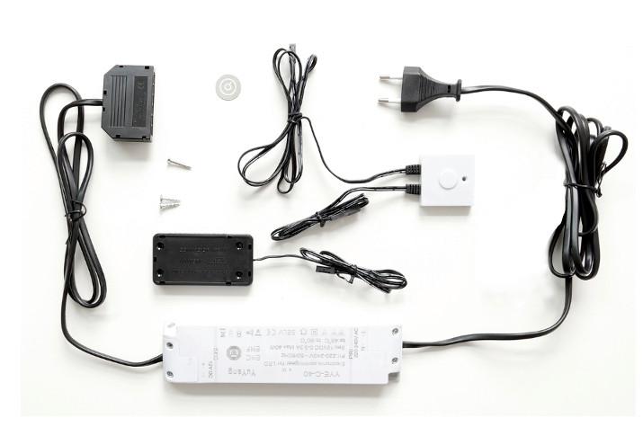 Dimm-/Touchschalter Sena Sensordimmer - Schwarz/Weiß, Design, Kunststoff (4/1/4cm) - Livetastic