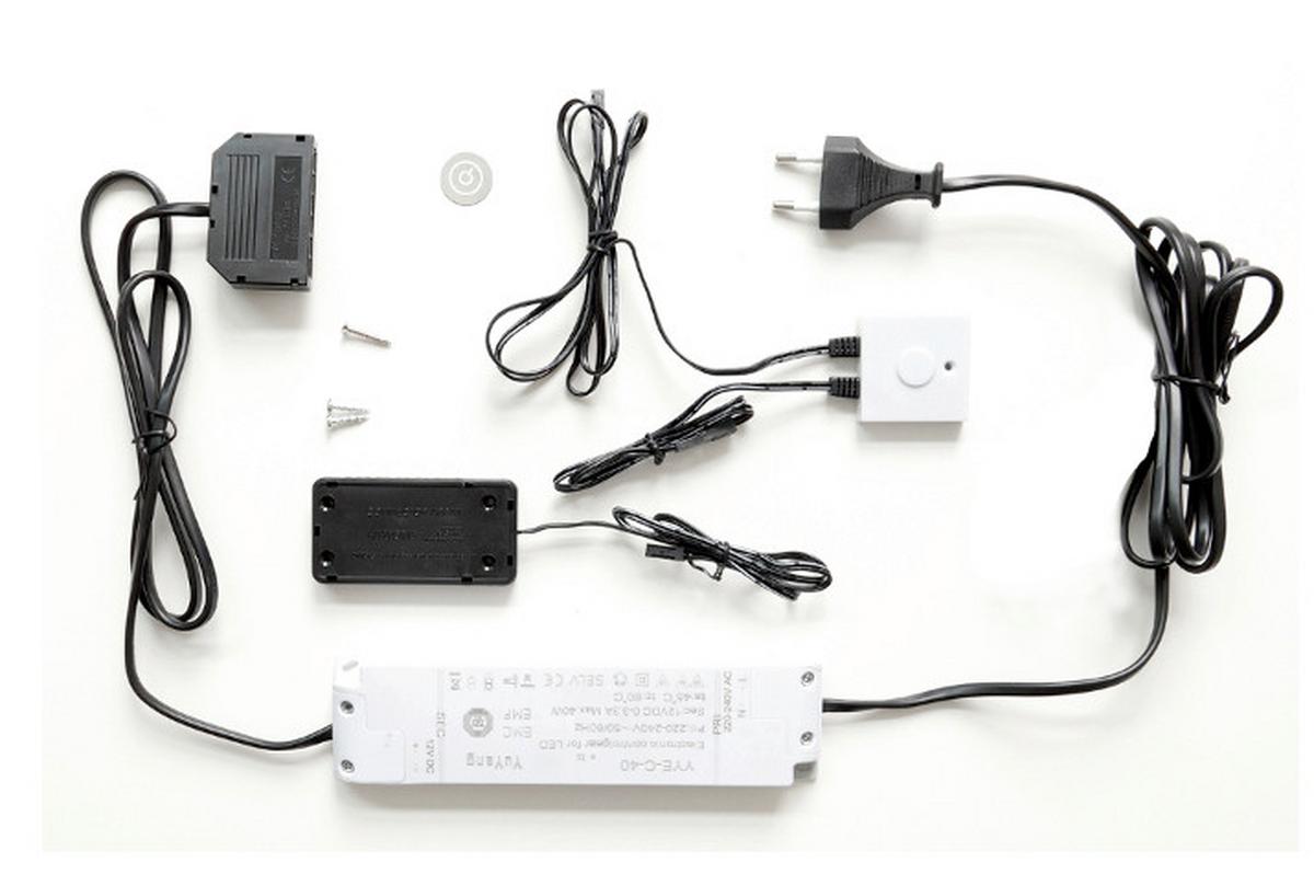 Dimm-/touchschalter Sena Sensordimmer - Schwarz/Weiß, Design, Kunststoff (4/1/4cm) - Livetastic