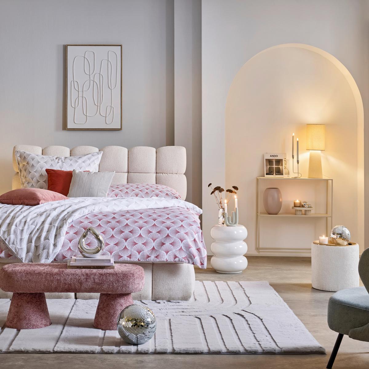 POSTEĽNÁ BIELIZEŇ SILVA - staroružová, Konventionell, textil (140/200cm) - Mömax