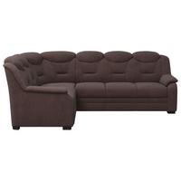 Ecksofa Marcus Braun S: 211x263 Cm - Schwarz/Braun, Basics, Textil (211/263cm) - MID.YOU