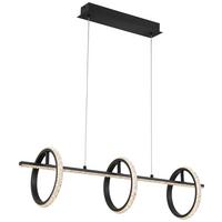 ZÁVESNÉ LED SVIETIDLO ULO - čierna, Modern, kov/plast (80/20/120cm) - Modern Living