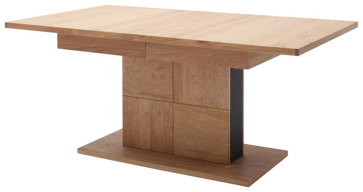 Esstisch Ausziehbar Valencia 180-280x100 Cm - Eiche Bianco/Anthrazit, Design, Holz/Holzwerkstoff (180-280/100/78cm) - MID.YOU
