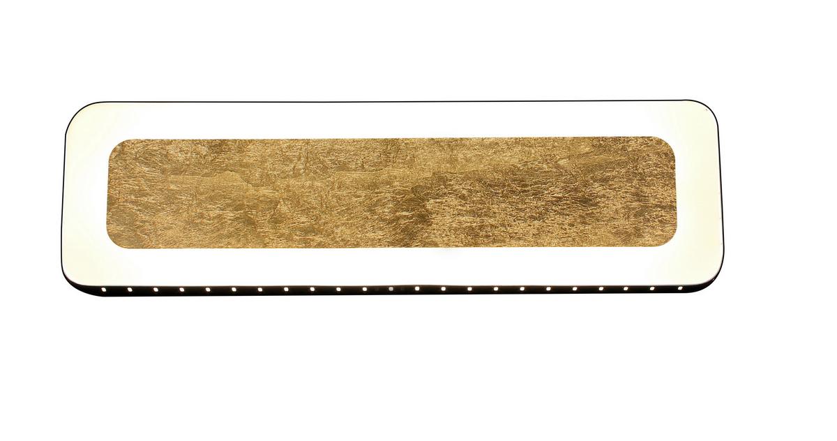 Led-wandleuchte L Go Solaris 1-Flammig 3-Helligkeitsstufen - Goldfarben/Schwarz, Design, Metall (40/12/4,5cm)