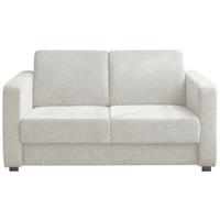 2-sitzer-sofa Mit Schlaffunktion Mia Creme - Chromfarben/Creme, Basics, Textil (159/88/87cm) - Livetastic