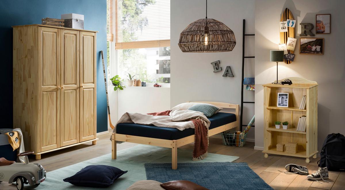 Kleiderschrank Naturfarben B: 120cm - Naturfarben, Natur, Holz (120/178/52cm) - Livetastic