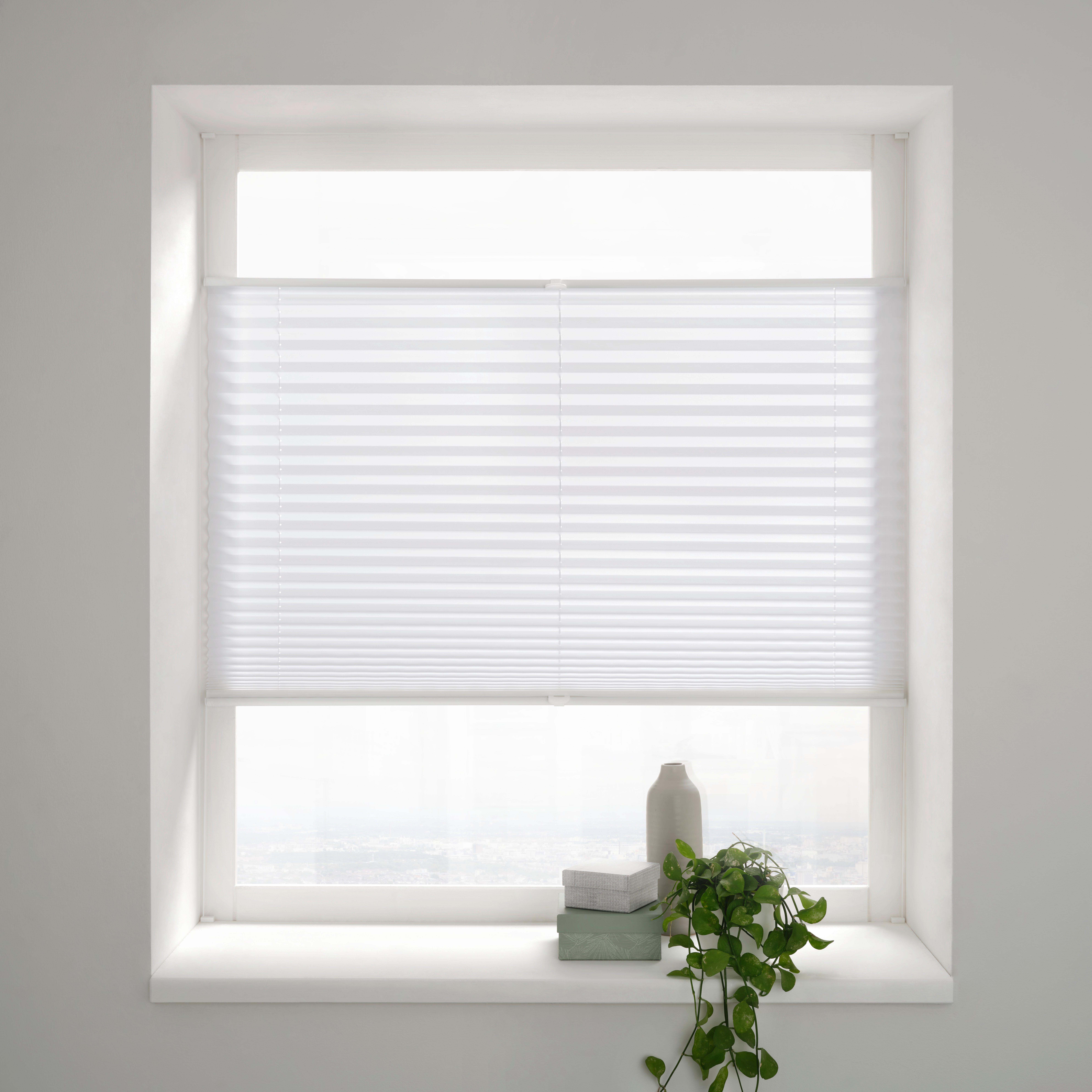 PLISÉ Light, bílá ca. 90x210 cm - bílá, textil (90/210cm) - Premium Living