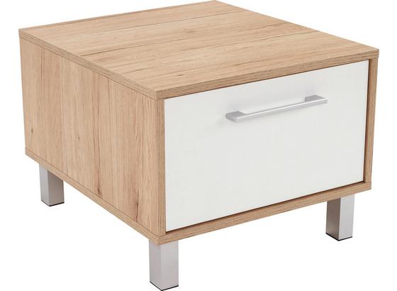 Éjjeliszekrény Box - Tölgyfa/Fehér, modern, Faalapú anyag (50/37/50cm) Éjjeliszekrény Box - Tölgyfa/Fehér, modern, Faalapú anyag (50/37/50cm)