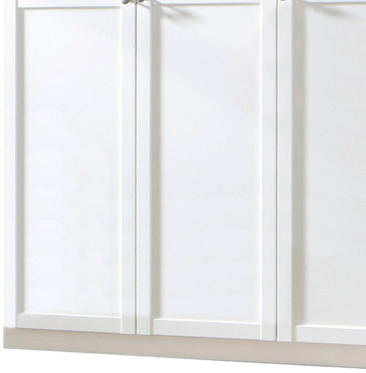 Drehtürenschrank 135cm Filou, Weiß - Weiß, LIFESTYLE, Holzwerkstoff (135/199/58cm) - MID.YOU