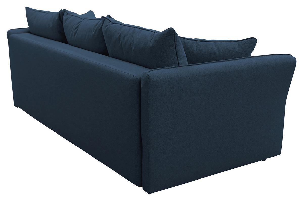 2-sitzer-sofa Mit Schlaffunkt. Modi Und Bettkasten Blau - Blau/Silberfarben, Design, Textil (235/83/106cm) - MID.YOU